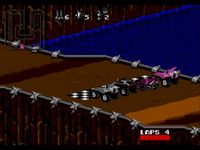 une photo d'Ã©cran de Rock N Roll Racing sur Sega Megadrive